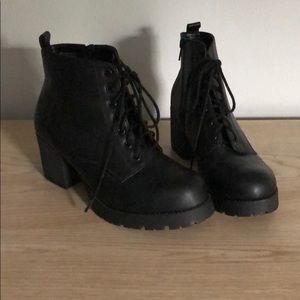 SODA lace up booties